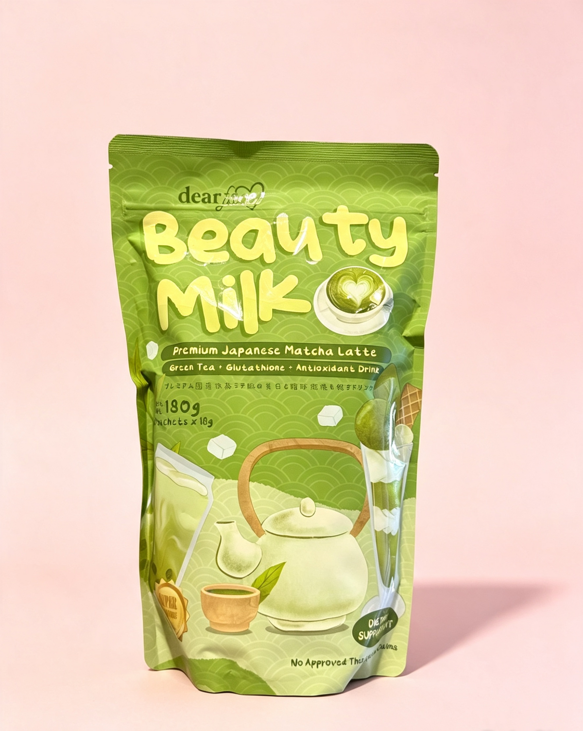 Dear Face Beauty Milk Premium Japanese Matcha Latte