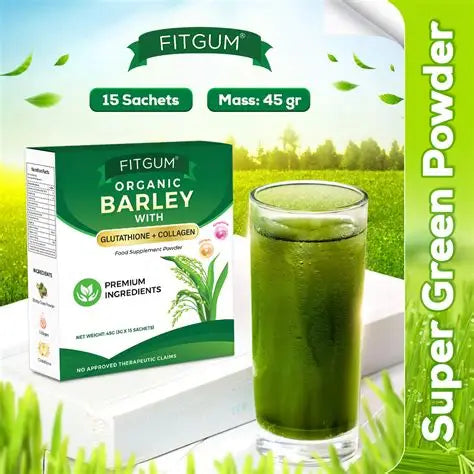 Fitgum Organic Barley Powder – Glutathione Collagen
