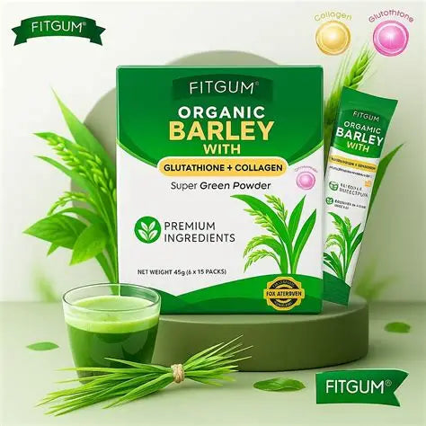 Fitgum Organic Barley Powder – Glutathione Collagen