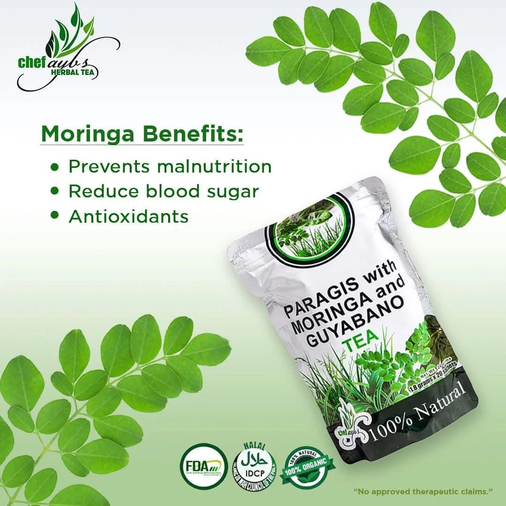 Paragis with Moringa and Guyabano Tea 20 sachets X 1.8grams